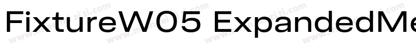 FixtureW05 ExpandedMedium Regular字体转换